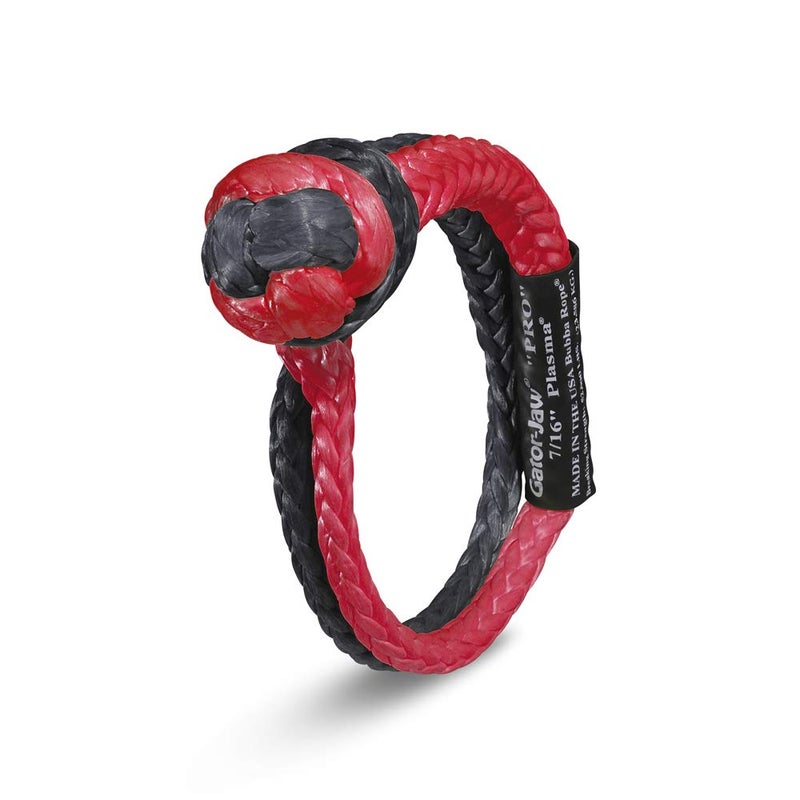 Bubba Rope Gator-Jaw PRO Synthetic Shackle, 7/16â€ â€“ Heavy-Duty Vehicle Tow Shackle: Max 52,300 lbs. Capacity - Red - Image 1